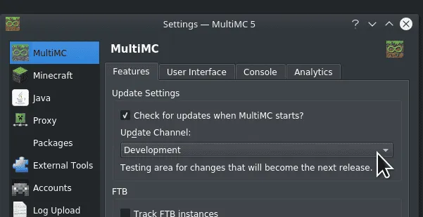 multimc development