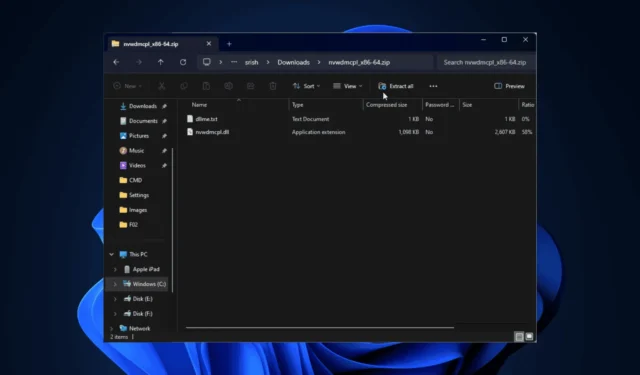 5 semplici soluzioni per risolvere l’errore Nvwdmcpl.dll mancante