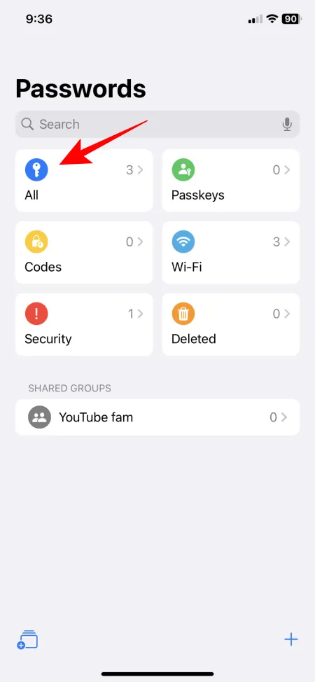 Capture d'écran 1 de l'application Password