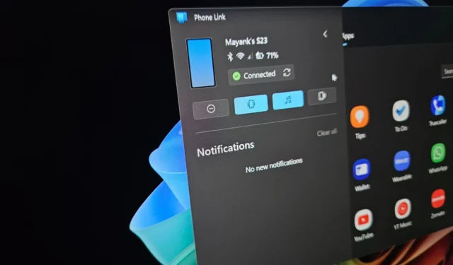 Verbesserungen in Windows 11s Phone Link für Samsung-Telefone mit One UI 6.1.1