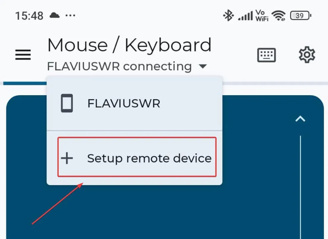 usa il telefono come mouse windows 11