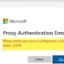 Cómo solucionar el error 2606 de autenticación de proxy de OneDrive