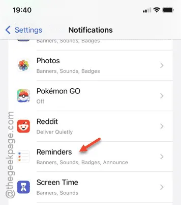 reminders app tap min