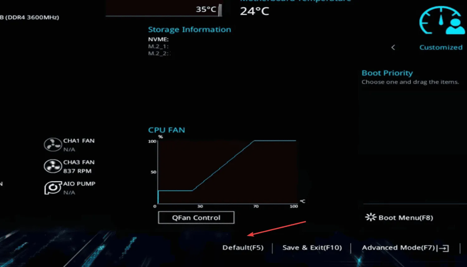 BIOS zurücksetzen, um STORAGE_MINIPORT_ERROR zu beheben