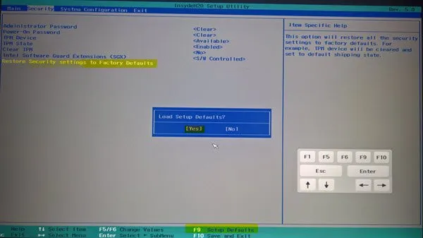 BIOS auf Standardwerte zurücksetzen