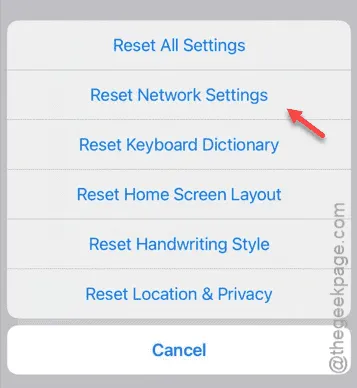 reset network settings min