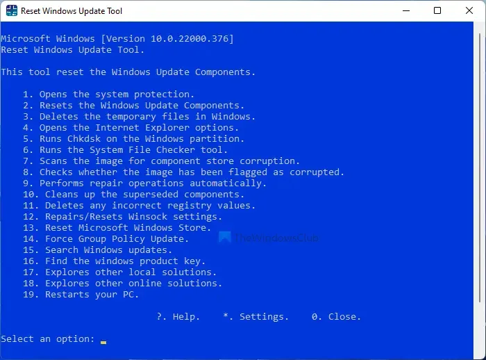 Reset Windows Update Tool will restore settings & components to default automatically