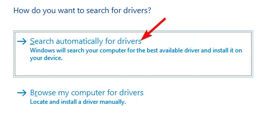 Busque automáticamente los controladores