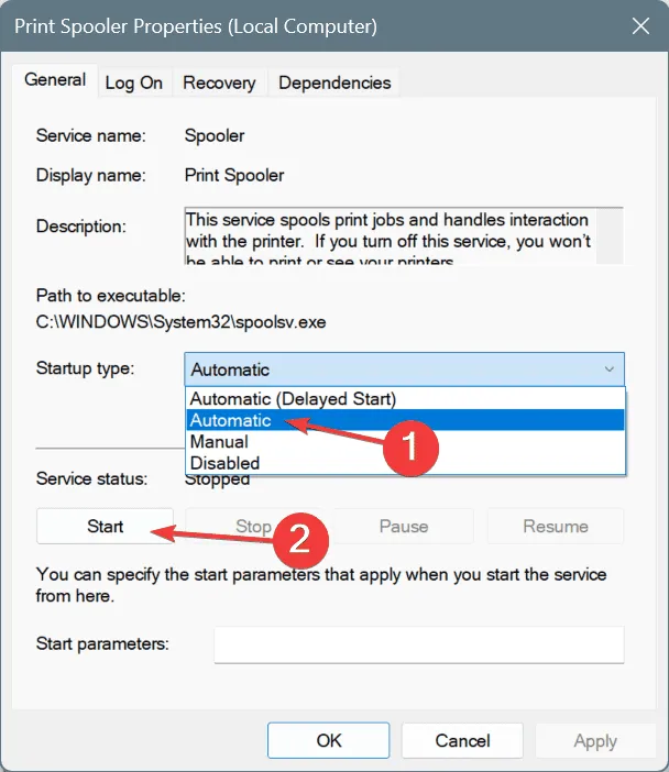 Start de print spooler opnieuw op om ERROR_UNKNOWN_PRINTER_DRIVER te repareren