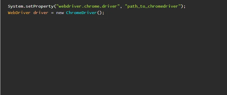 setproperty chromedriver