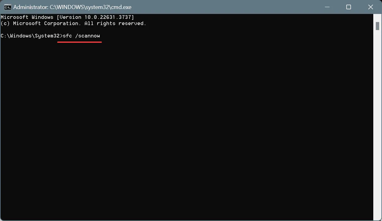 analyse sfc pour corriger INVALID_REGION_OR_SEGMENT