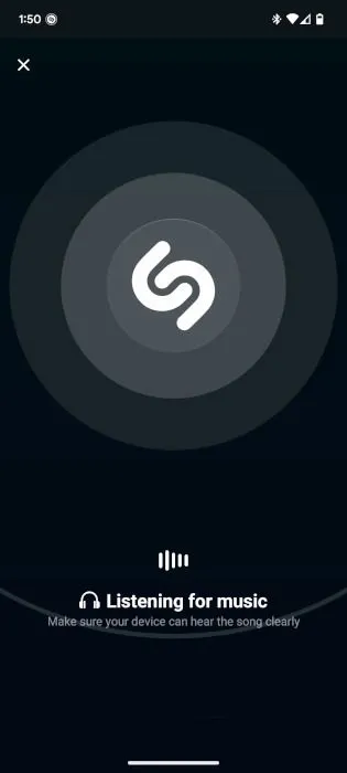 Aplicación Shazam