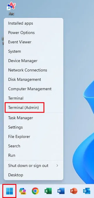 administrador de terminal windows 11