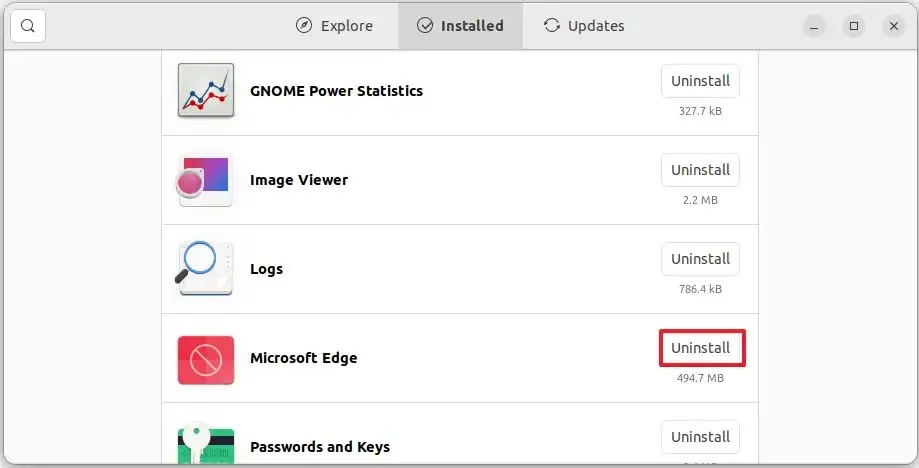 Désinstaller Microsoft Edge sous Ubuntu Linux