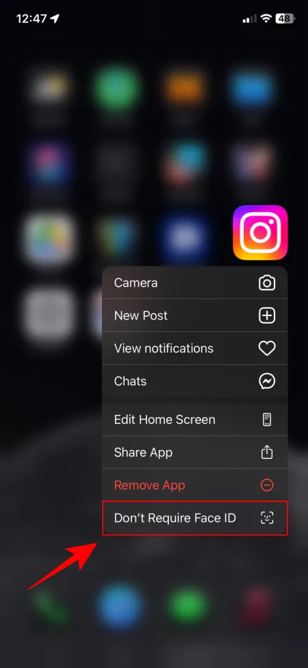 Déverrouiller l'application sur iOS 18