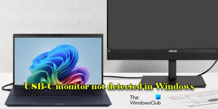 USB-C-monitor niet gedetecteerd in Windows