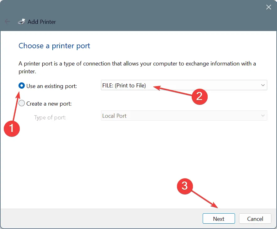 configuración de la impresora