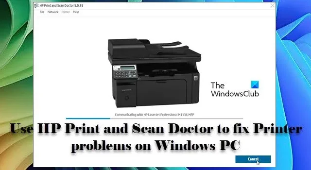 Solucionar problemas de impressora em PC com Windows com o HP Print and Scan Doctor