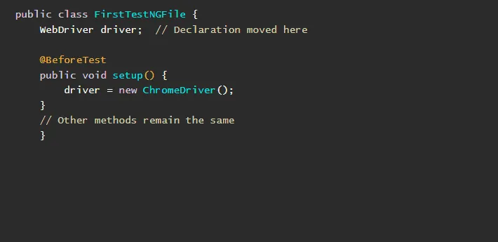 Declaración del controlador web