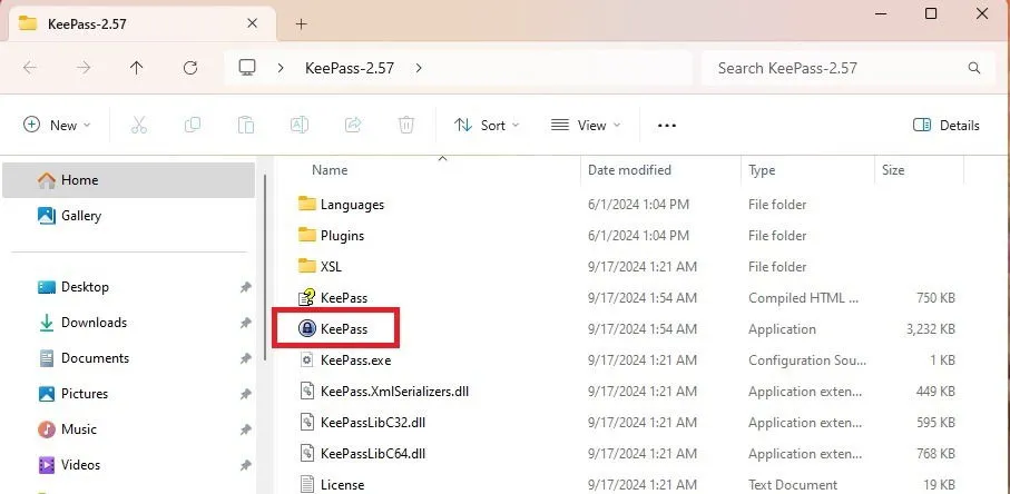 Uzyskiwanie dostępu do przenośnej wersji KeePass.