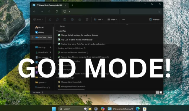 Windows 11 24H2 には引き続き God Mode が搭載されていますが、これをオンにするにはどうすればいいですか?