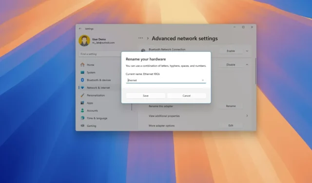 Stapsgewijze handleiding voor het hernoemen van de netwerkadapter op Windows 11