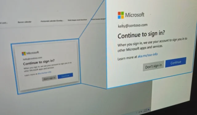 Windows 10 e Windows 11 minimizarão os prompts de “Continuar a fazer login” do Single Sign-On na Europa