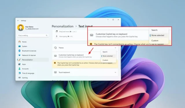 Windows 11 introduce una nuova funzionalità per personalizzare l’azione dei tasti Copilot (build 22635.4225)