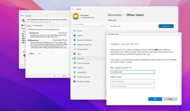 Stapsgewijze handleiding voor het maken van een lokaal account op Windows 11