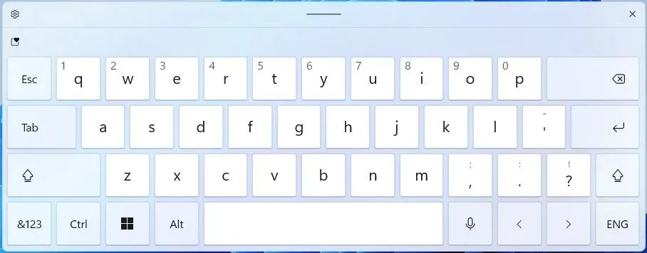 Standardtastaturlayout von Windows 11