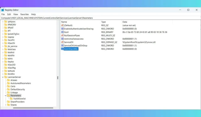 Guía paso a paso para deshabilitar los recursos compartidos de administrador en Windows 11