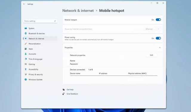 Hoe u een wachtwoordvrije hotspot op Windows 11 kunt maken