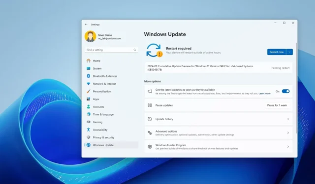 Aggiornamento di anteprima di ottobre 2024 per Windows 11 versioni 24H2, 23H2 e 22H2