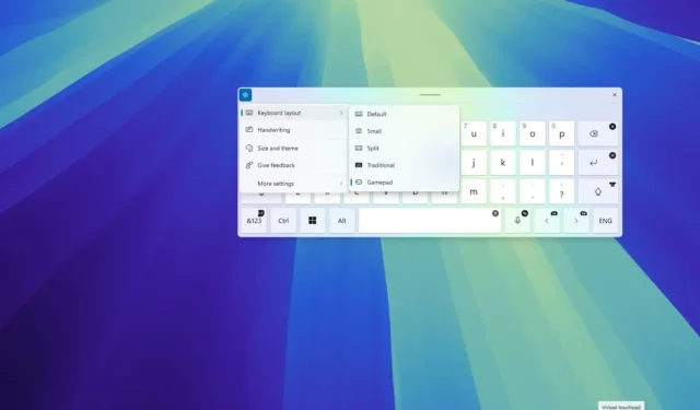 So aktivieren Sie das Gamepad-Tastaturlayout unter Windows 11