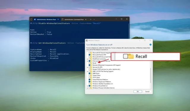 Microsoft permitirá desinstalar la función Windows Recall AI en Windows 11