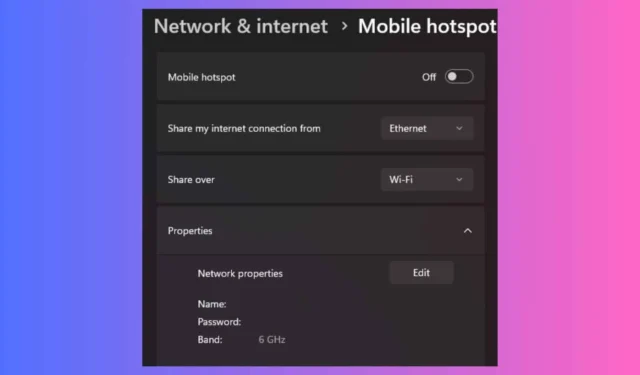 Guida alla configurazione di un hotspot Wi-Fi 6 su Windows 11