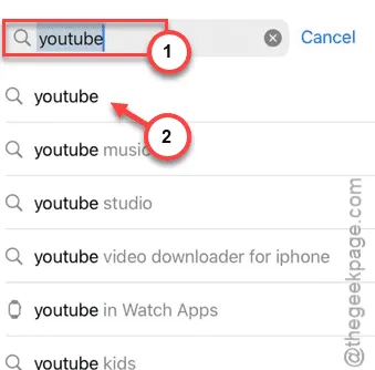 youtube search