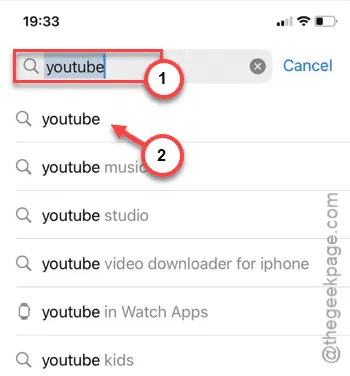 youtube search min