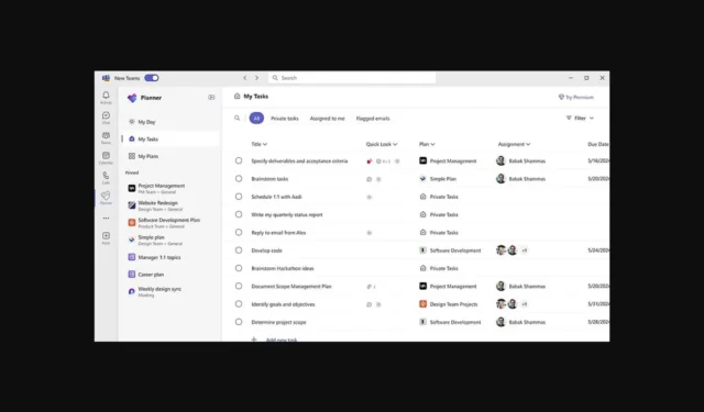 Mise à niveau facile de certains onglets du planificateur vers Premium dans Microsoft Teams