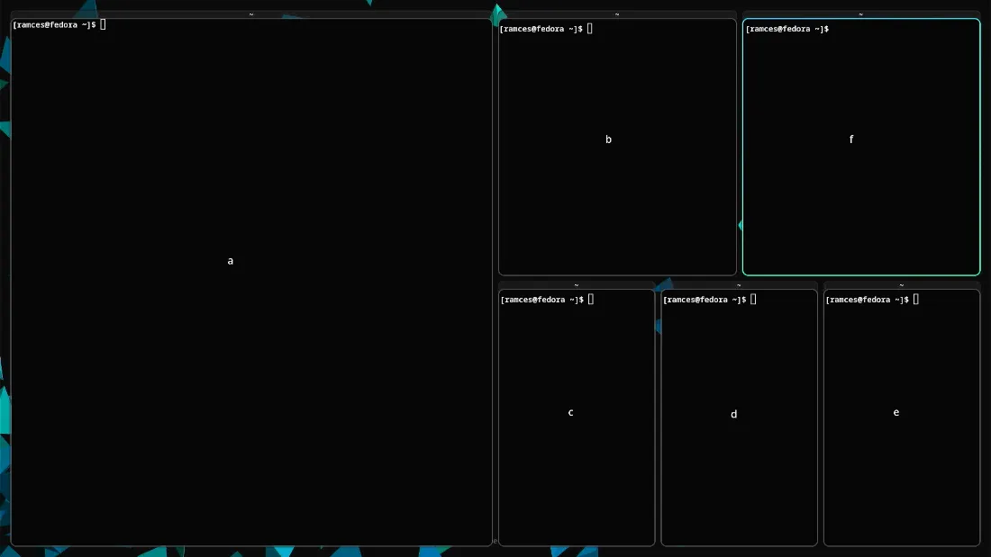 Een schermafbeelding van de Easymode-prompts in Hyprland-terminals.