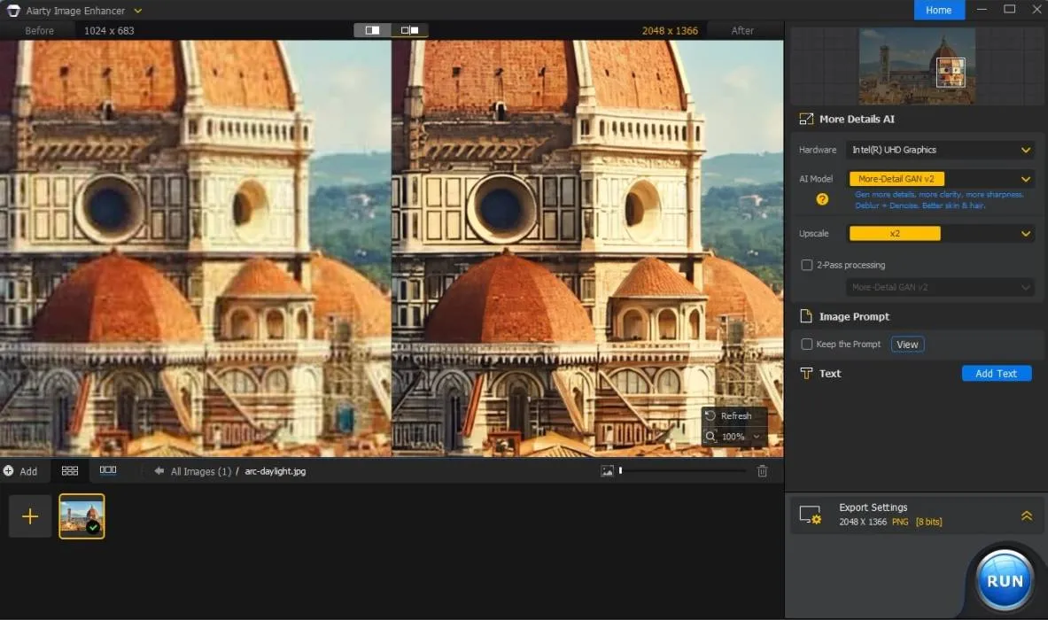 Aiarty Image Enhancer Firenze