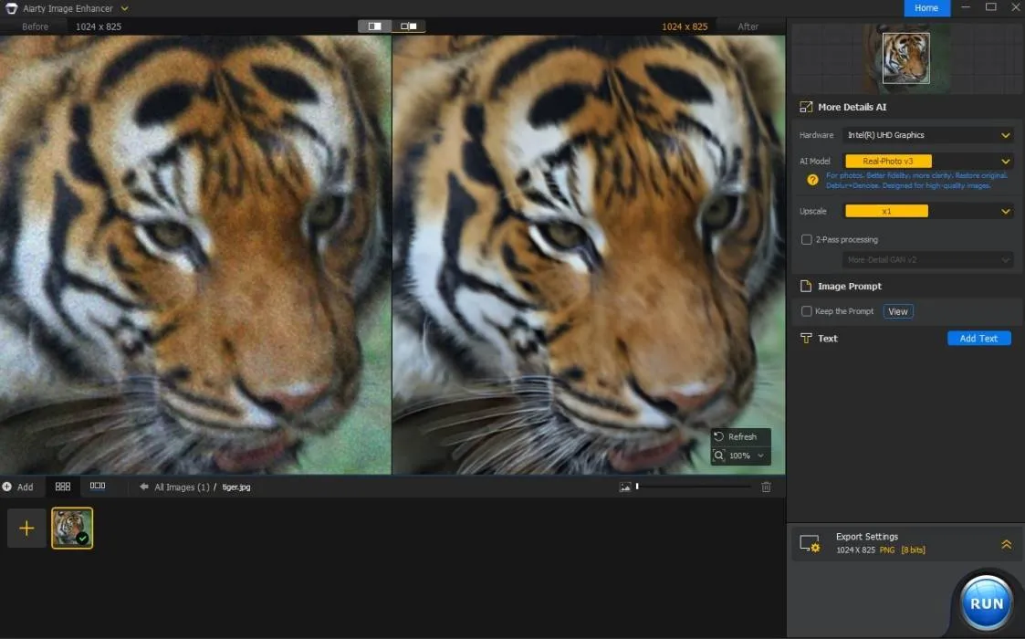 Aiarty Image Enhancer X1 Améliorer