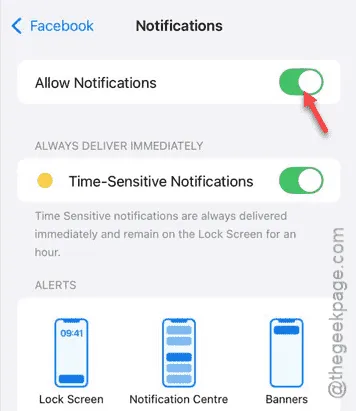 Abilita le notifiche su iPhone