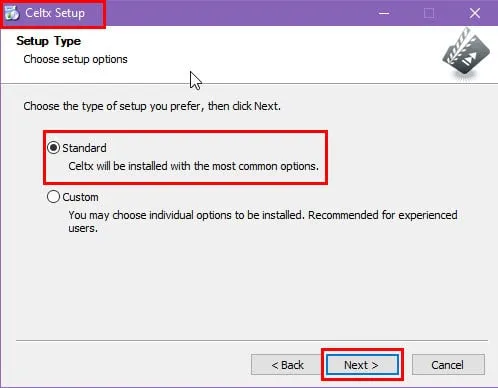 Configuration de Celtx