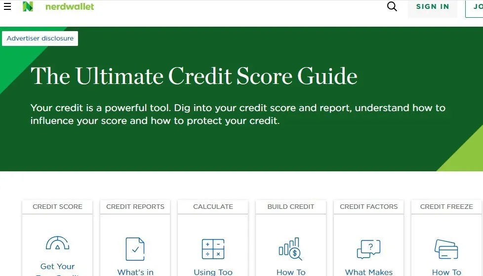 Exploring free credit score options with NerdWallet.