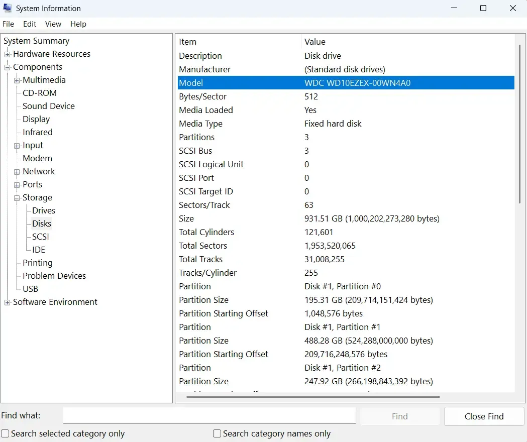 verifique as informações do sistema para atualizar o firmware do ssd