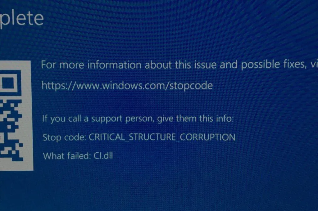 ci.dll Bluescreen-Fehler