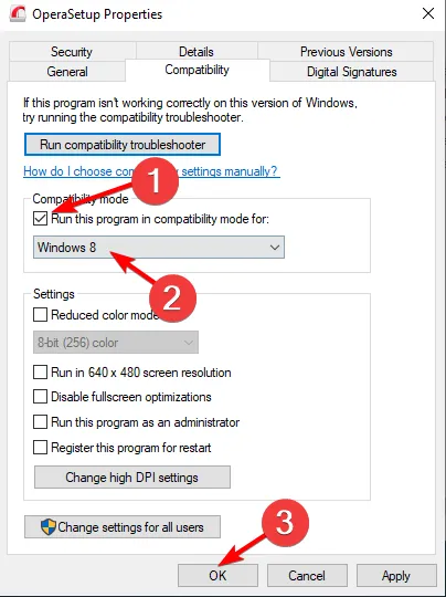 problèmes d'installation du pilote amd en mode de compatibilité