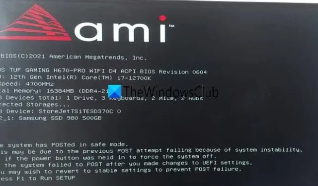 Risoluzione dei problemi di avvio di Windows dopo aver abilitato XMP nel BIOS