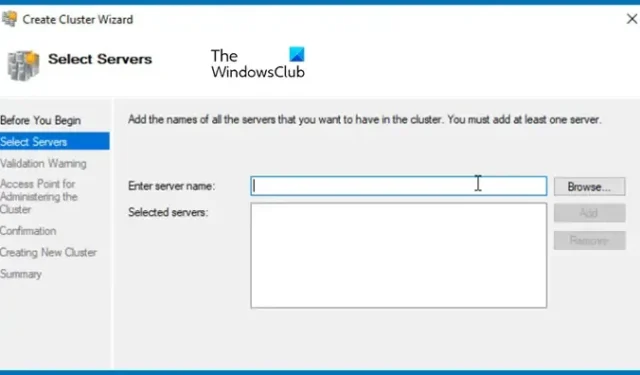 Cómo instalar y configurar un clúster de conmutación por error en Windows Server